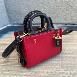 COACH Rogue 12 red mini purse